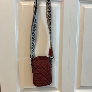 Travelon Quilted Maroon Crossbody Bag